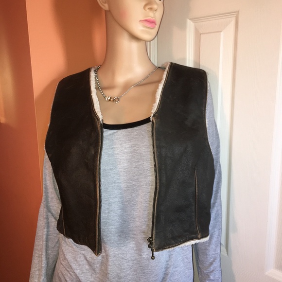 Leather and Sherpa vest from Limited - Picture 8 of 8